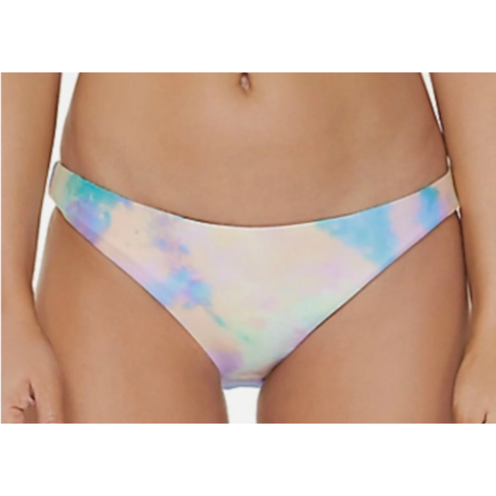 Raisins Low Rider Reversible FLORAL / TIE DYE Bikini Bottoms | Sz XL Beach Break - Picture 9 of 12